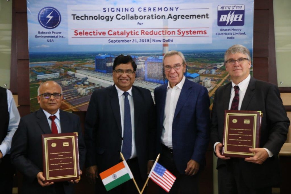 Signing ceremony for Selective Catalytic Reduction Systems TCA signing